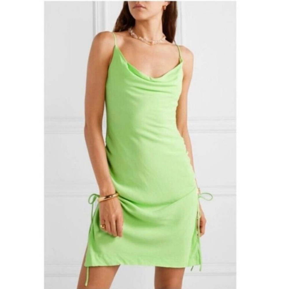 STAUD Green Mini Dress